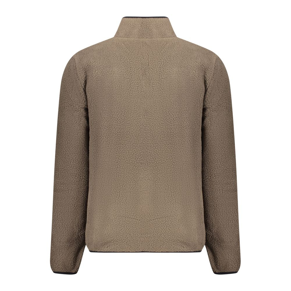 Brown Polyester Men Sweater
