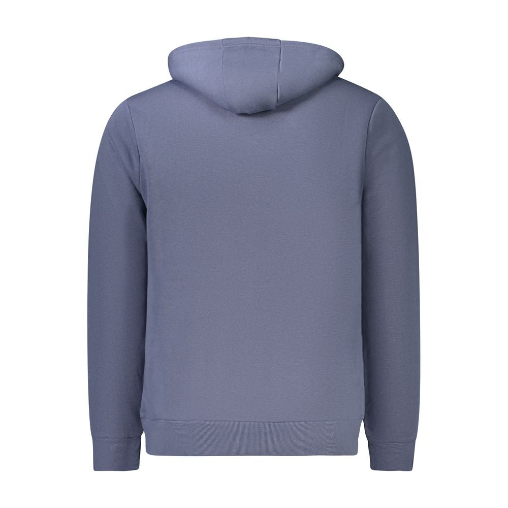 Blue Cotton Men's Hooded Sweater