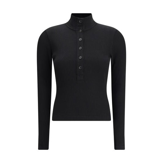 Black Cotton Longsleeve Shirt