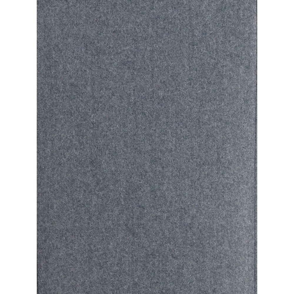 Gray Fleece Wool Long Skirt