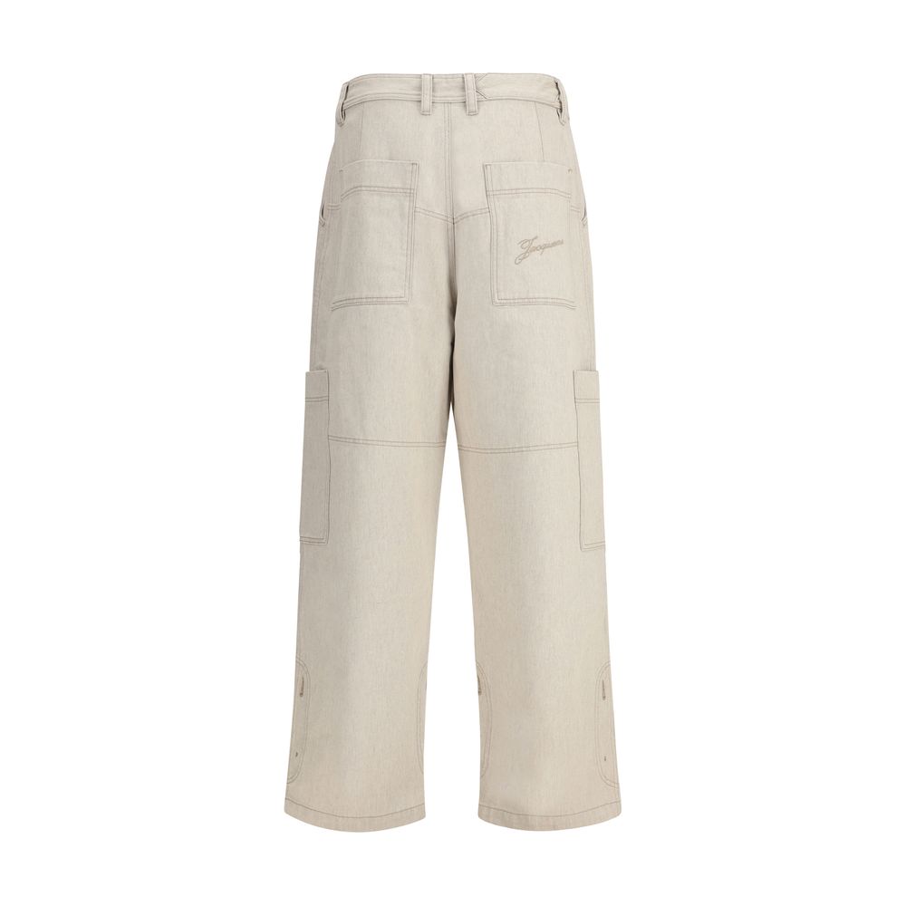 Beige Cotton Jeans Denim