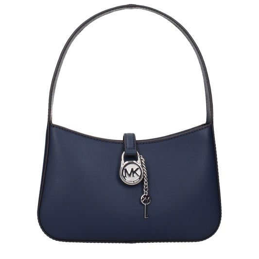 Blue Leather Handbag
