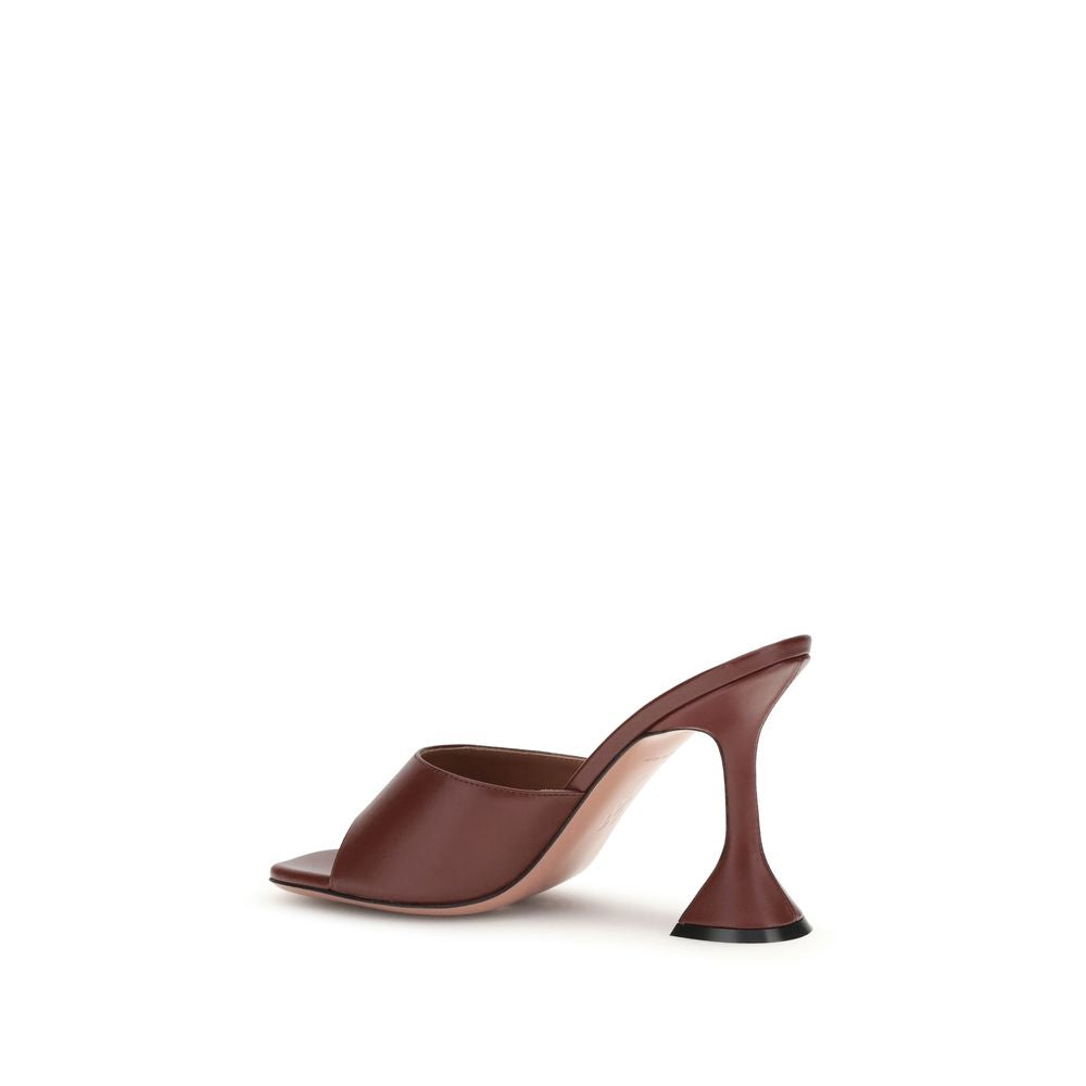 Brown Calf Leather Bos Taurus Stiletto Heel Sandals
