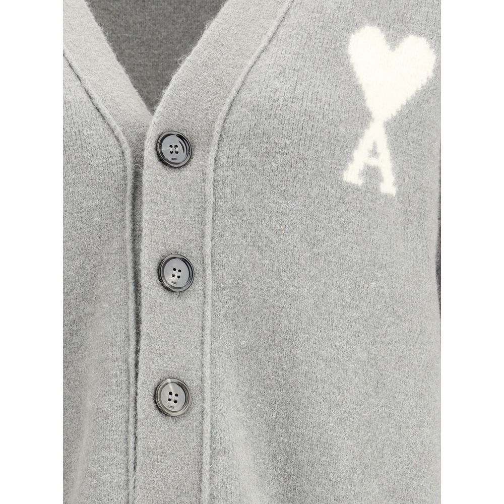 Gray Alpaca Vicugna Pacos Cardigan