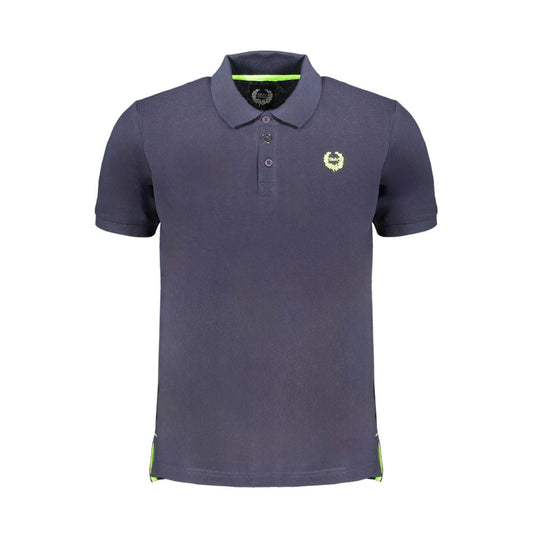 Blue Cotton Polo Shirt