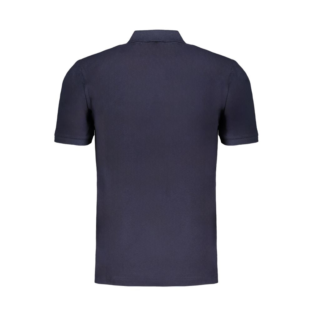 Blue Cotton Polo Shirt