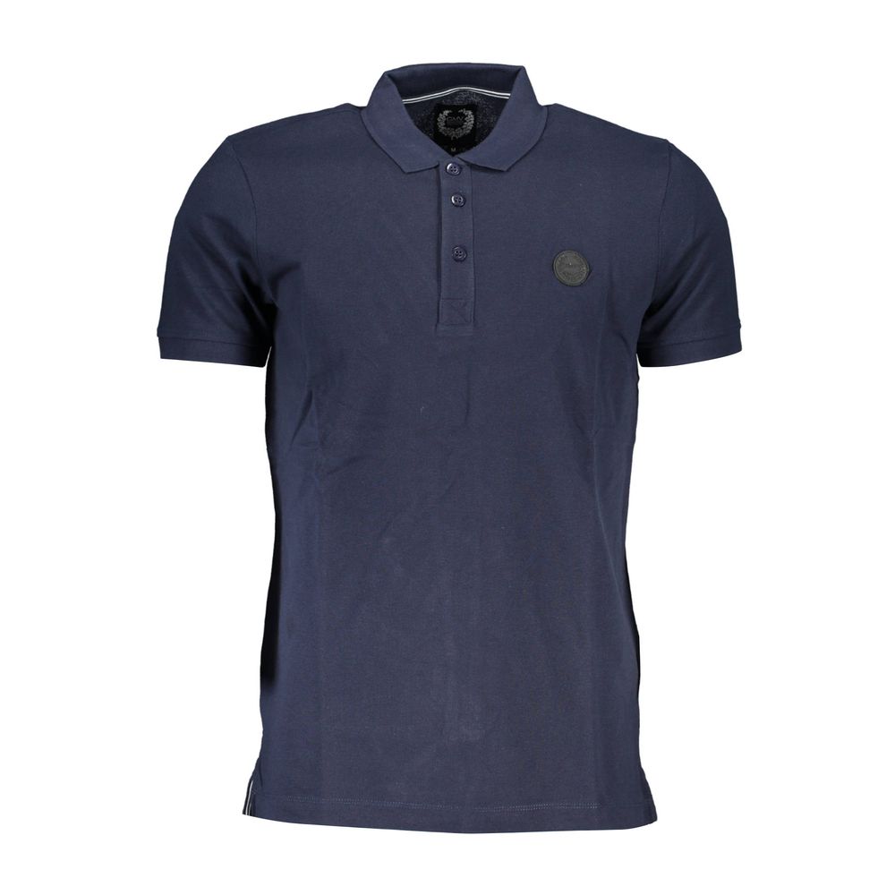 Blue Cotton Polo Shirt