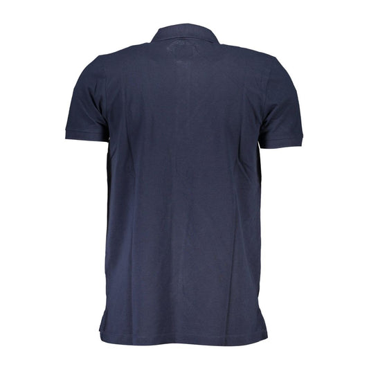 Blue Cotton Polo Shirt
