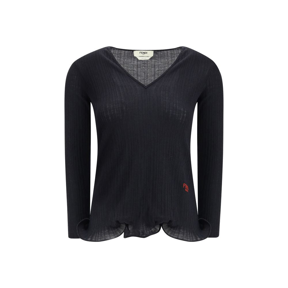 Black Fleece Wool Top