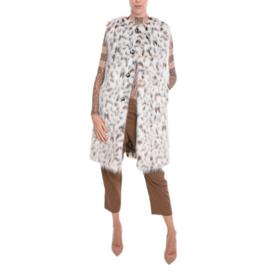 White Marabou Jackets & Coat