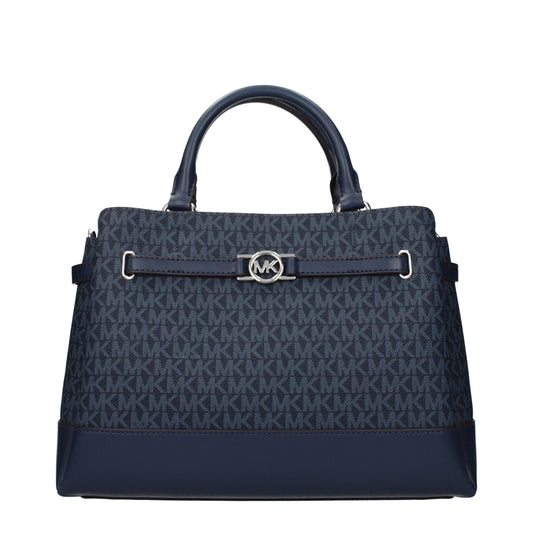 Blue Fabric Handbag
