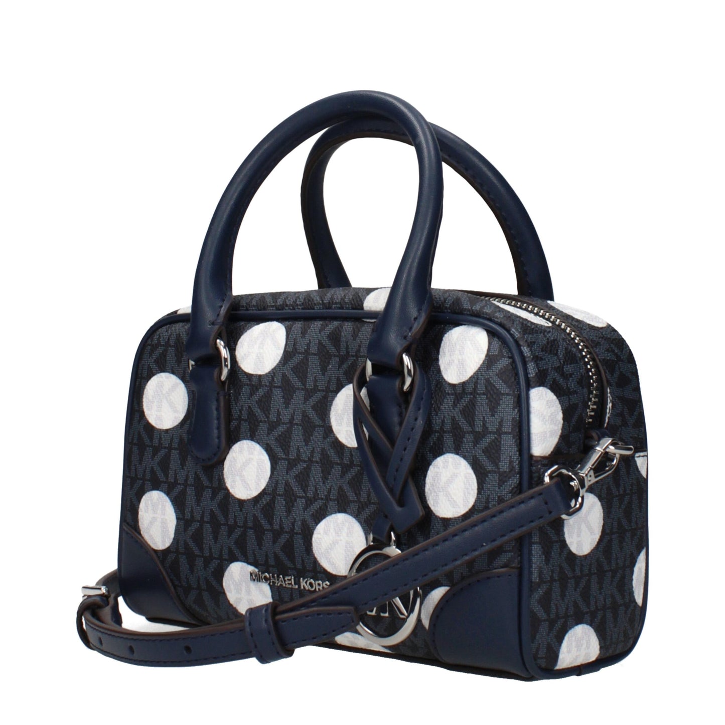 Blue Fabric Handbag