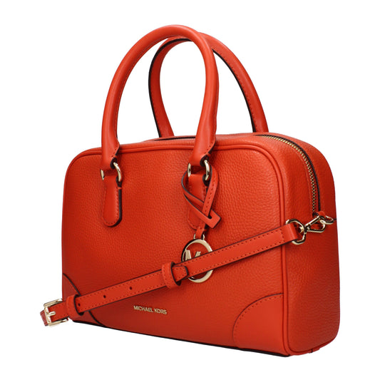 Orange Leather Handbag
