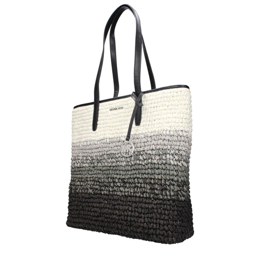 Black Raffia Shoulder Bag