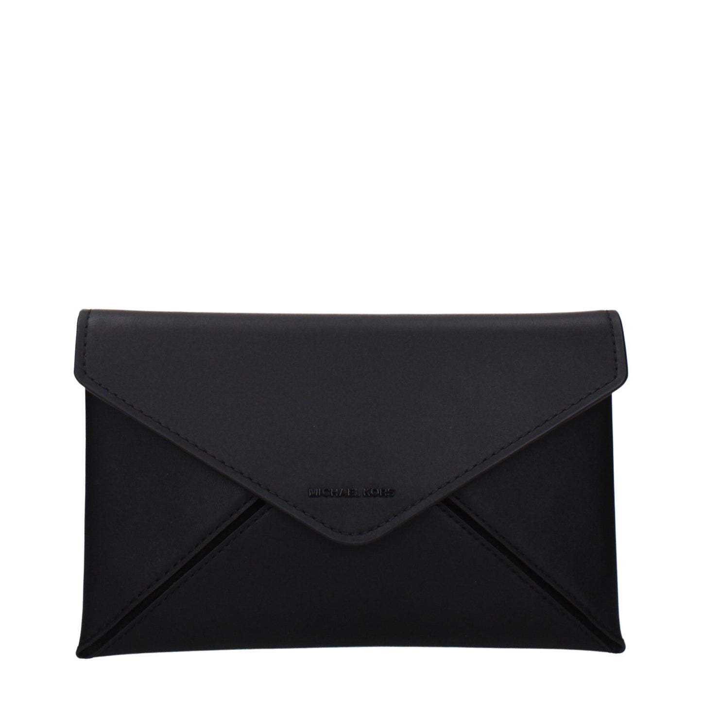 Black Leather Clutch Bag
