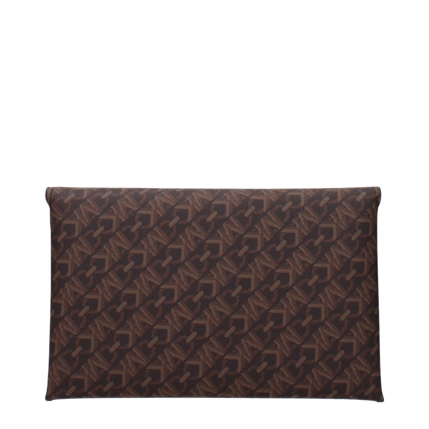 Brown Fabric Clutch Bag