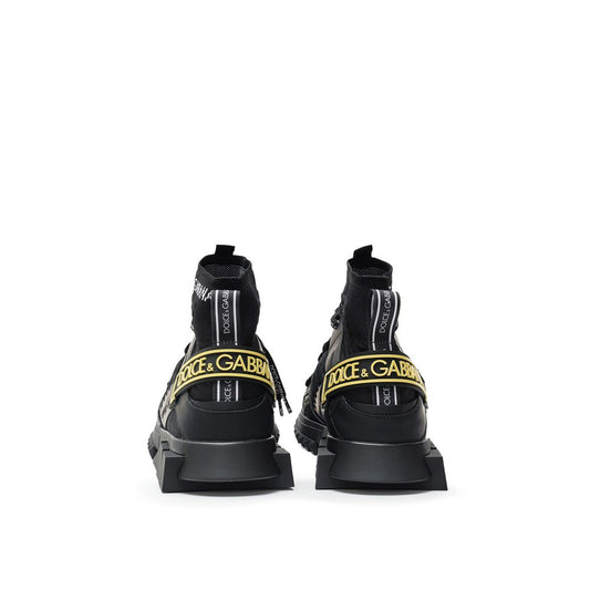 Black Technical High Top Sneakers