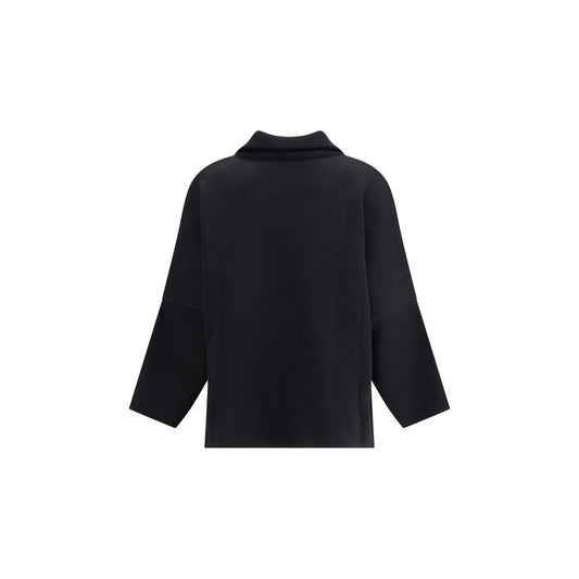 Black Merino Wool Coat