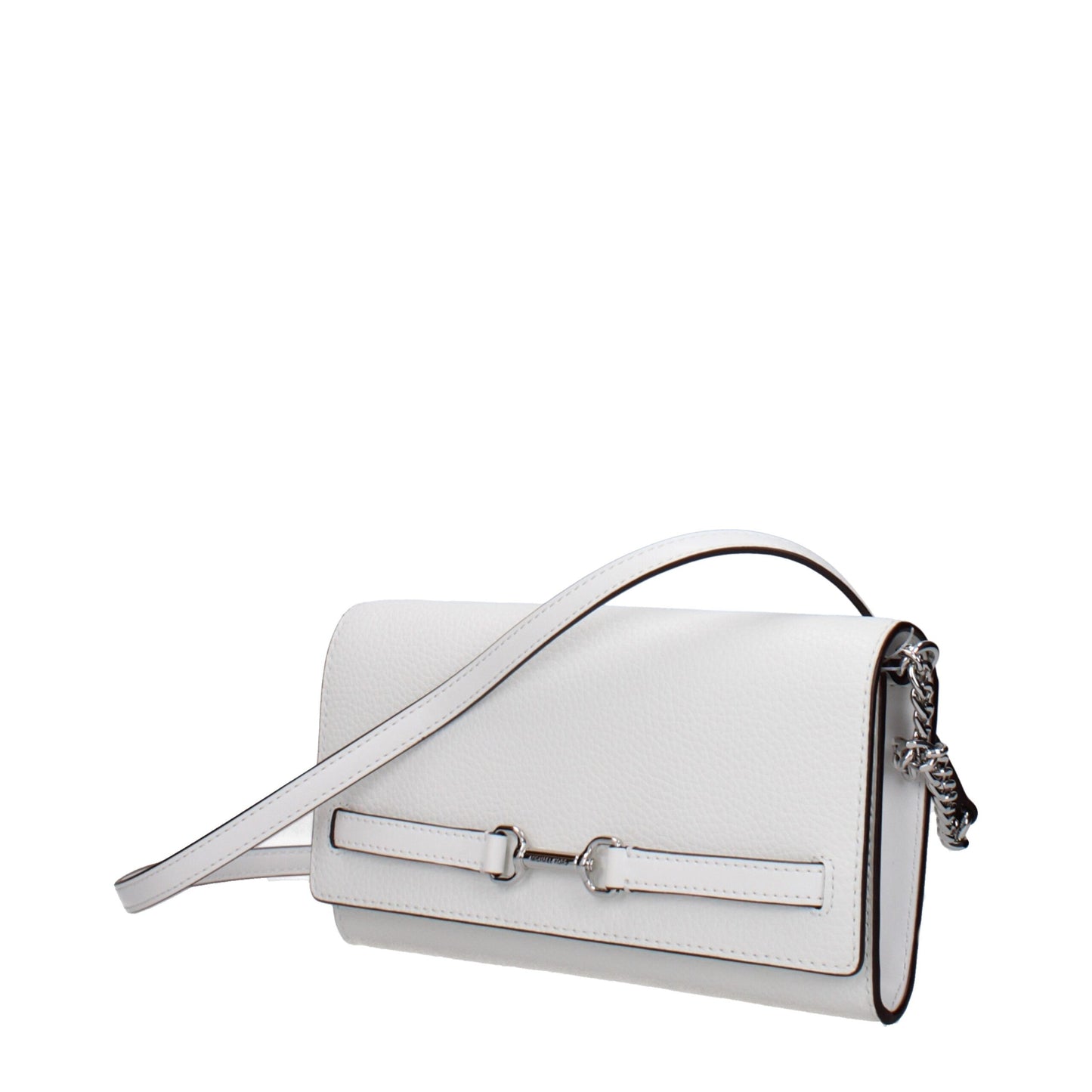 White Leather Clutch Bag
