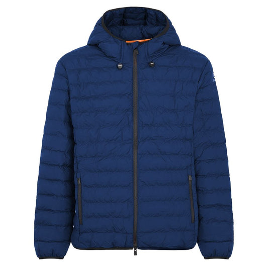 Blue Polyester Jackets & Coat
