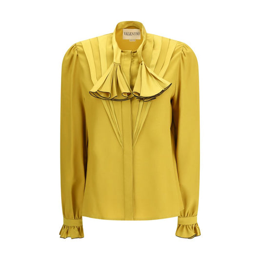 Yellow Silk Blouse