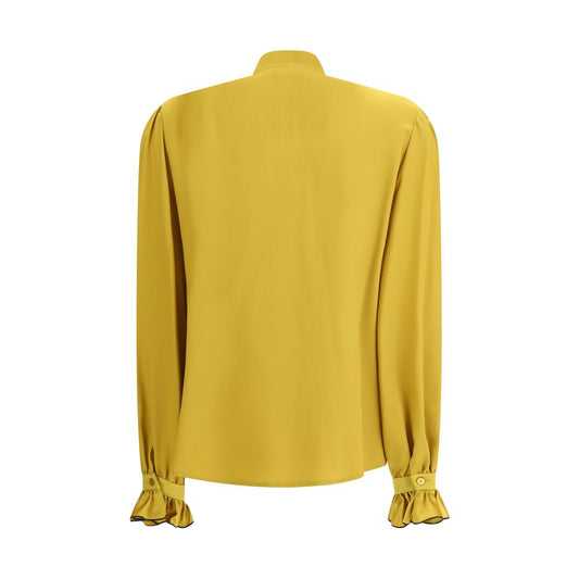 Yellow Silk Blouse