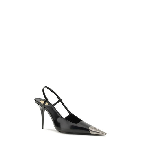 Black Calf Leather Bos Taurus High Heel Pumps