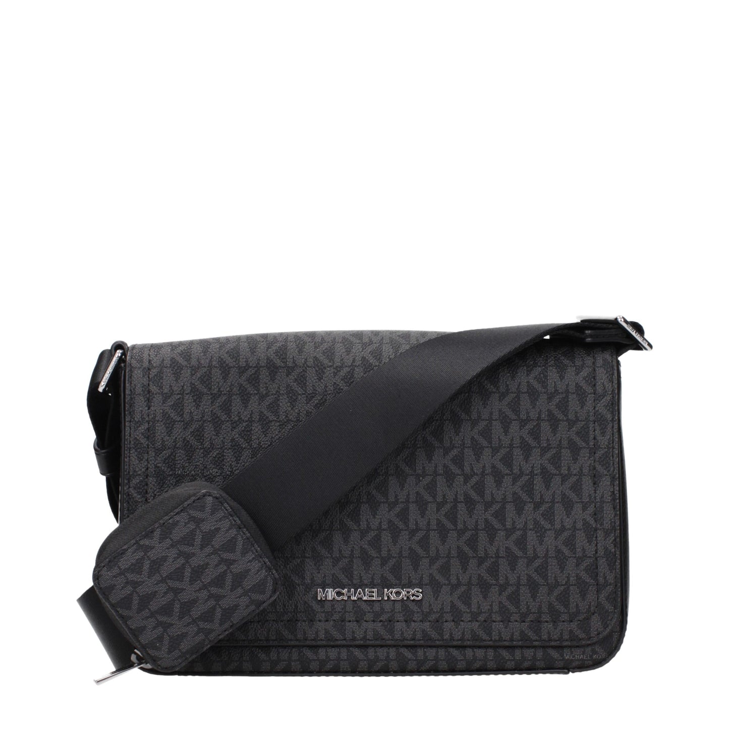 Black Fabric Crossbody Bag