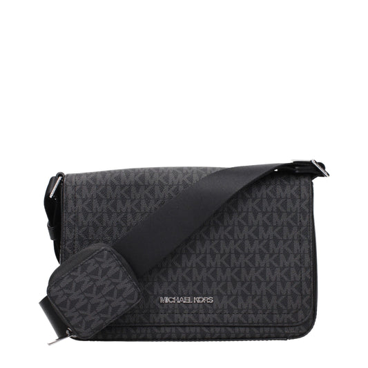Black Fabric Crossbody Bag