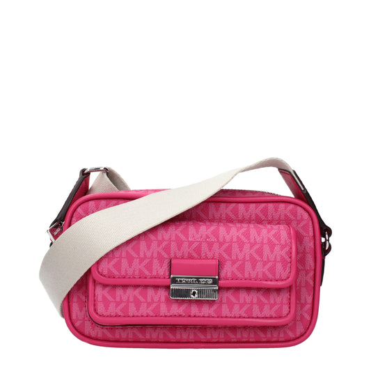 Pink Fabric Crossbody Bag