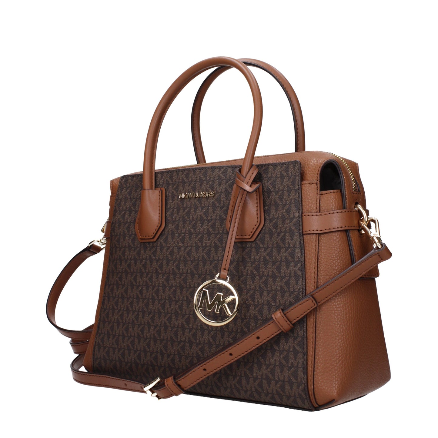 Brown Fabric Handbags