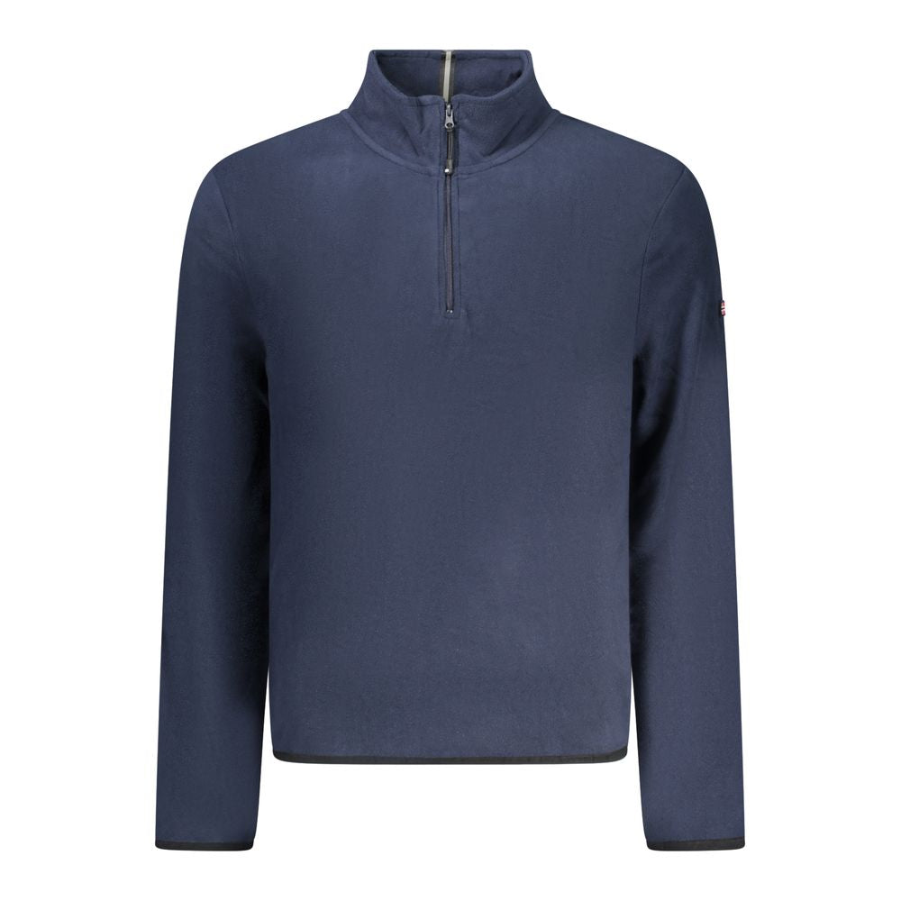 Blue Polyester Men Sweater
