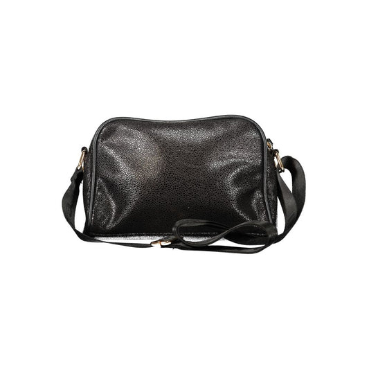 Black Polyester Women Handbag
