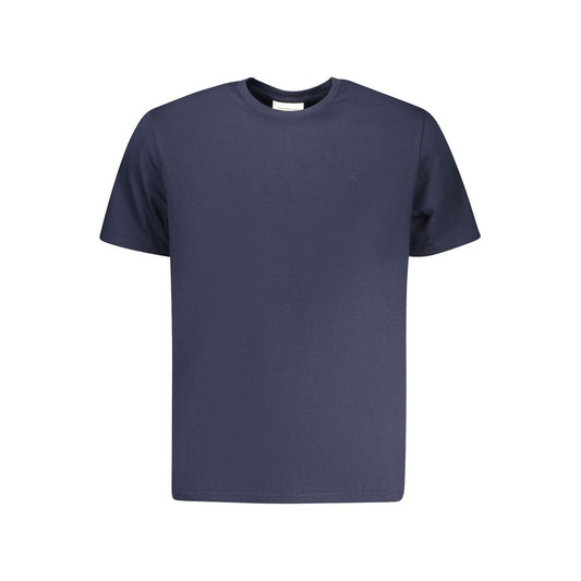 Blue Cotton Men T-Shirt