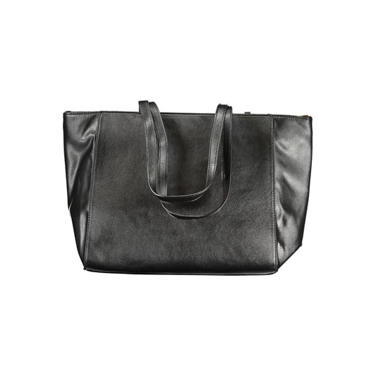 Black PVC Women Handbag