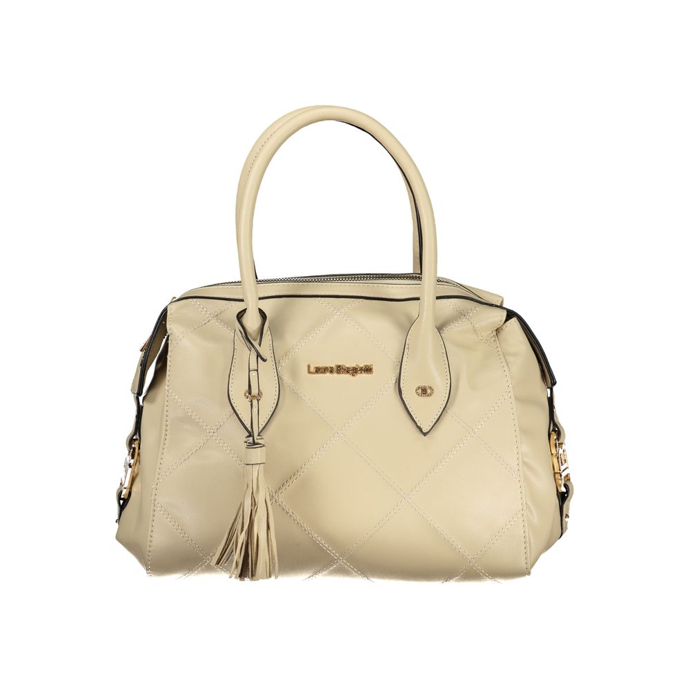 Beige PVC Women Handbag