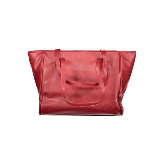 Red PVC Women Handbag
