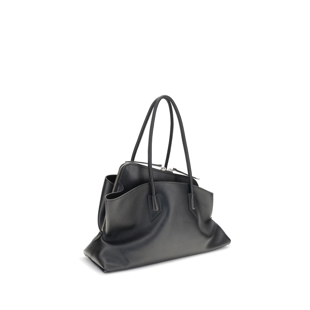 Black Calf Leather Bos Taurus Shoulder Bag