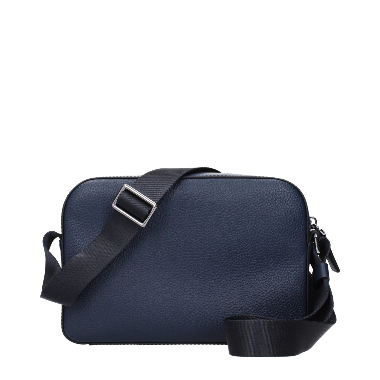 Blue Leather Crossbody Bag