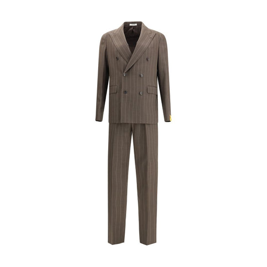 Gray Fleece Wool Suits And Blazer