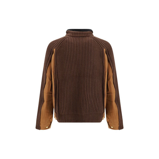 WIP Washed Duck x Wool Knit Jacket by Sacai x Carhartt