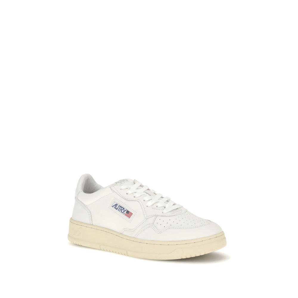 White Rubber Low Top Sneakers