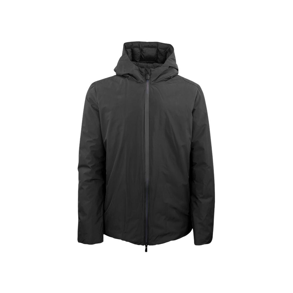 Black Polyester Jackets & Coat
