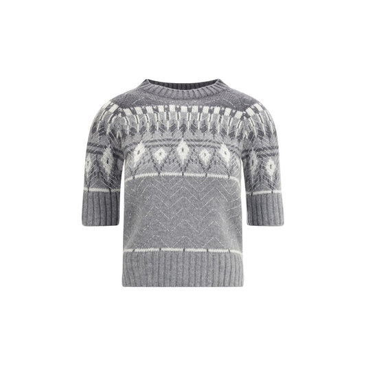 Gray Cashmere Sweatshirt