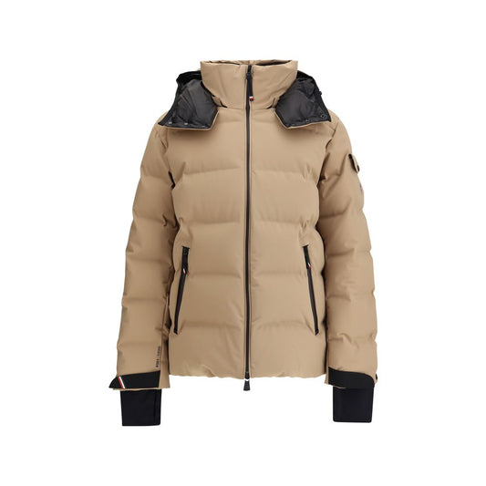 Beige Polyamide Full-Length Jacket