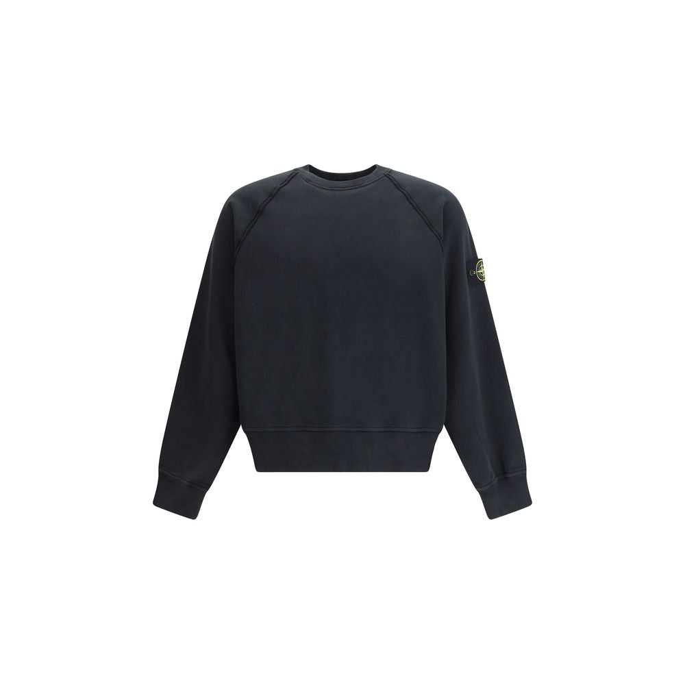 Black Cotton Sweatshirt