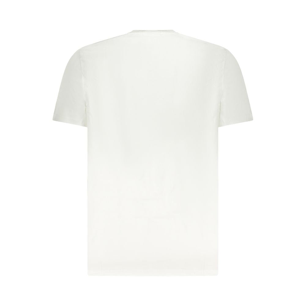 White Cotton Men T-Shirt