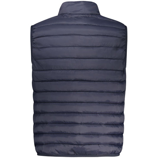 Blue Polyamide Men Jacket