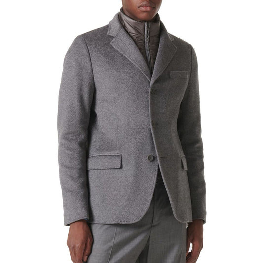 Gray Cashmere Jackets And Coat