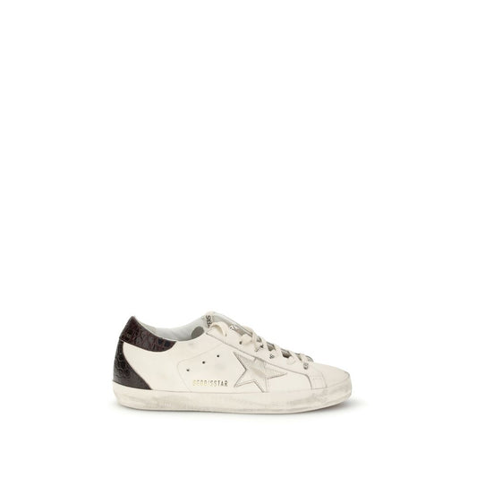White Calf Leather Bos Taurus Low Top Sneakers